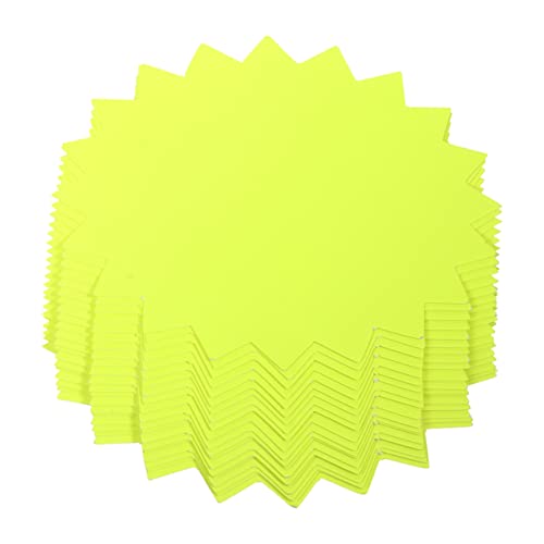 OSALADI 50Stücke Förmige Preisschilder für Einzelhandel Große Gelbe Labels für Supermärkte und Verkaufsaktionen Langlebig und Auffällig OSALADI 50Stücke Förmige Preisschilder für Einzelhandel Große Gelbe Labels für Supermärkte und Verkaufsaktionen Langlebig und Auffällig von OSALADI