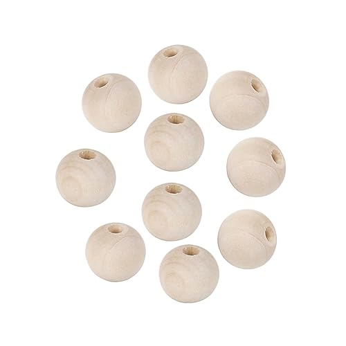 OSALADI 50Stücke Natürliche Unfertige Runde Holzperlen für DIY Schmuckprojekte Bastelbedarf und Dekoration Hochwertige Holzperlen für Handarbeiten OSALADI 50Stücke Natürliche Unfertige Runde Holzperlen für DIY Schmuckprojekte Bastelbedarf und Dekoration Hochwertige Holzperlen für Handarbeiten von OSALADI