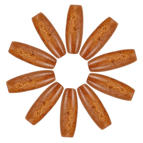 OSALADI 50Stücke Ovale Holzperlen Natürlichem Holz für DIY Schmuckherstellung und Bastelprojekte Abstandsperlen mit Bohrung für Dekorationen und Anwendungen von OSALADI