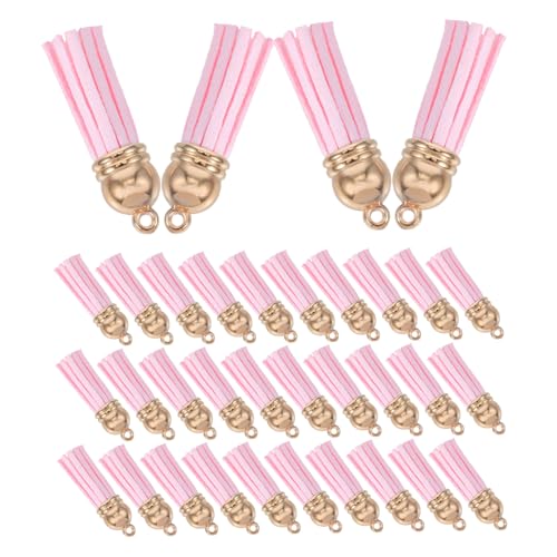 OSALADI 50Stücke Quasten Taschenanhänger Bunte Quasten für DIY Schmuck Handtaschen Schlüsselanhänger Bastelprojekte Vielseitig Einsetzbar Langlebig und Lichtbeständig von OSALADI