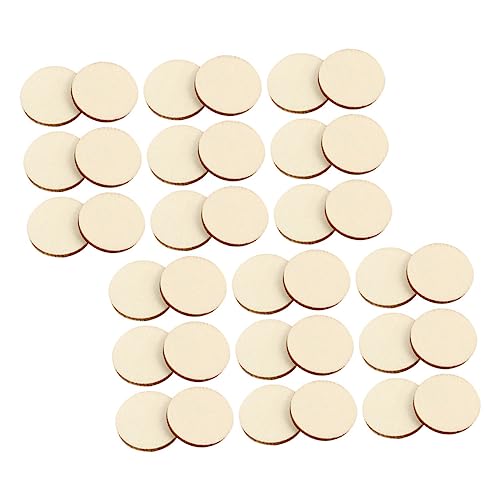 OSALADI 50Stücke Runde Holzscheiben DIY Unfertige Hölzerne Ausschnitte für Basteln Holzscheiben für Hochzeitsverzierungen Geschenkanhänger und Dekorationsprojekte OSALADI 50Stücke Runde Holzscheiben DIY Unfertige Hölzerne Ausschnitte für Basteln Holzscheiben für Hochzeitsverzierungen Geschenkanhänger und Dekorationsprojekte von OSALADI