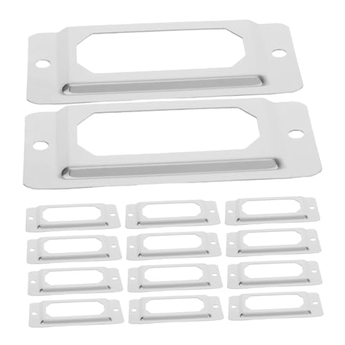 OSALADI 50pcs Vintage Metall -etiketten Rahmen Für Schubladenspeicherbox Edelstahl -tag -rahmen Für Büro -hausregale Schrankbuchhandel OSALADI 50pcs Vintage Metall -etiketten Rahmen Für Schubladenspeicherbox Edelstahl -tag -rahmen Für Büro -hausregale Schrankbuchhandel von OSALADI