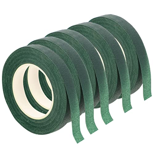 OSALADI 5Rollen Grünes Klebeband für Blumen Stark und Dehnbar für Blumensträuße DIY Projekte und Floristik Hochwertiges Floristenband für Kreative Arrangements von OSALADI