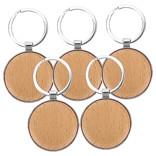 OSALADI 5Stücke Ästhetische Schlüsselanhänger Holz Blanko Runde Holz Schlüsselringe Beschriftbar für DIY Dekoration für OSALADI 5Stücke Ästhetische Schlüsselanhänger Holz Blanko Runde Holz Schlüsselringe Beschriftbar für DIY Dekoration für von OSALADI