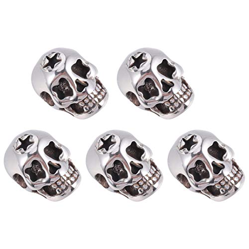 OSALADI 5Stücke Halloween Schädel Perlen Zubehör für DIY Schmuckherstellung Antik Perlen für Armbänder Ohrringe und Fußkettchen für Kreative Bastelprojekte OSALADI 5Stücke Halloween Schädel Perlen Zubehör für DIY Schmuckherstellung Antik Perlen für Armbänder Ohrringe und Fußkettchen für Kreative Bastelprojekte von OSALADI