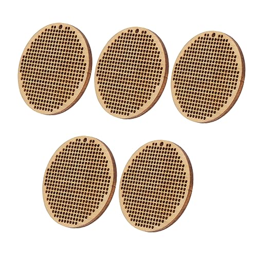OSALADI 5Stücke Teiliges DIY Kreuzstich Holzset Mini Holzplatten für Handgefertigte Anhänger und Bastelprojekte für Dekoration und Kunstwerke OSALADI 5Stücke Teiliges DIY Kreuzstich Holzset Mini Holzplatten für Handgefertigte Anhänger und Bastelprojekte für Dekoration und Kunstwerke von OSALADI