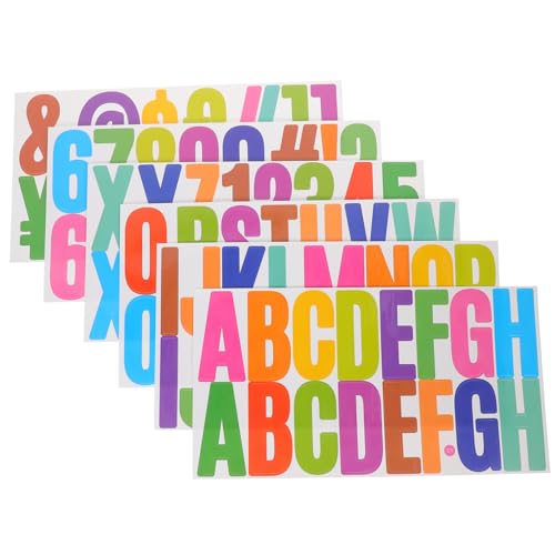 OSALADI 6 Blätter Selbstklebende und Zahlenaufkleber Alphabet Dekorationen für Scrapbooking DIY Projekte Klassenzimmer und Kreative Bastelarbeiten OSALADI 6 Blätter Selbstklebende und Zahlenaufkleber Alphabet Dekorationen für Scrapbooking DIY Projekte Klassenzimmer und Kreative Bastelarbeiten von OSALADI