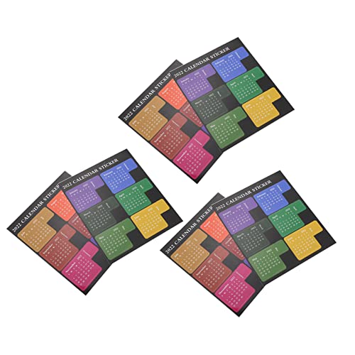 OSALADI 6 Blätter Wasserdichte Selbstklebende Notizseitenmarker Reißfeste und Langlebige Planer Indexetiketten Bunte Haftnotizen für Büro und Zuhause Praktische Buchregister Sticker von OSALADI
