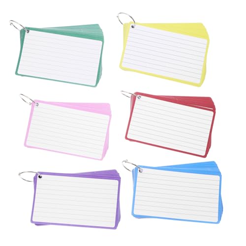 OSALADI 6 Mini-Notizblöcke Karteikarten Notizbuch Notepad aufnehmen Tragbare Notizbilder Meeting-Notizbücher kleiner Notizblock Notizbücher aufnehmen Indexpads Papier von OSALADI