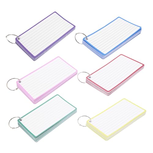 OSALADI 6 Notepad aufnehmen Mini-Notizblöcke Sprachkarten Indexpads Karteikarten zum Lernen Meeting-Notizbücher kleiner Notizblock Notizbücher aufnehmen Notizbilder Eisen von OSALADI