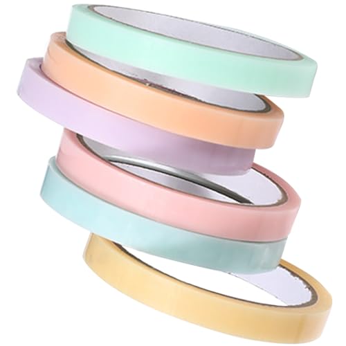 OSALADI 6 Rollen Bunte Klebebälle Lustige Multifunktions Klebebänder zur Stressbewältigung Zufällige Farben für Kreative Diy Projekte und Bastelarbeiten Zufällige Farbe von OSALADI