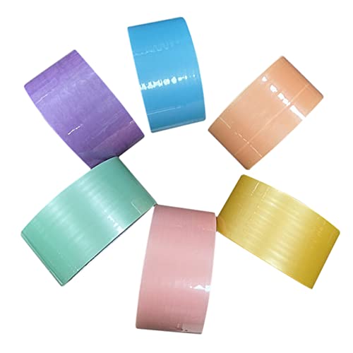OSALADI 6 Rollen Farbige Klebebänder Klebrige Ball Tapes für DIY Fidget Stressabbau Farben für Kreative Projekte und Pädagogisches von OSALADI