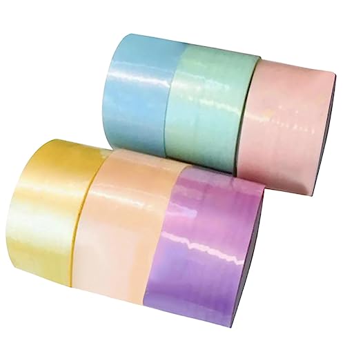 OSALADI 6 Rollen Klebrige Ballbänder Farbige Bastelbänder für Selbstgemacht Stressabbau Spielzeug Bunte Klebebänder Zubehör für Kinder und Erwachsene OSALADI 6 Rollen Klebrige Ballbänder Farbige Bastelbänder für Selbstgemacht Stressabbau Spielzeug Bunte Klebebänder Zubehör für Kinder und Erwachsene von OSALADI