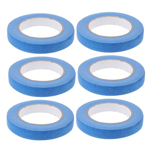 OSALADI 6 Rollen Masking Tape Dünne Washi Klebebänder für Malerarbeiten Diy Projekte und Heimdekoration Vielseitige Papiertapes für Kunst und Handwerk von OSALADI