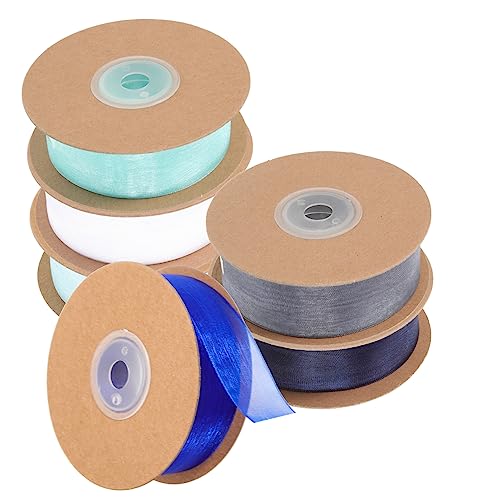 OSALADI 6 Rollen Organza Geschenkband Blau Teiliges für Diy Bow Making und Dekoration Langlebig und Zuschneidbar für Hochzeiten und Partys OSALADI 6 Rollen Organza Geschenkband Blau Teiliges für Diy Bow Making und Dekoration Langlebig und Zuschneidbar für Hochzeiten und Partys von OSALADI