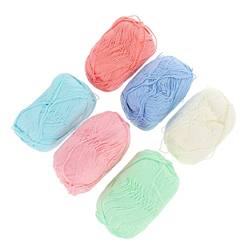 OSALADI 6 Rollen Spitzenfadenwolle Häkelgarn Baumwolle Dickes Häkelgarn Anfänger Baumwollgarn Häkeln Stich Weiß Bausatz Stränge Garne Kit Häkeln Grobes Chenille-garn OSALADI 6 Rollen Spitzenfadenwolle Häkelgarn Baumwolle Dickes Häkelgarn Anfänger Baumwollgarn Häkeln Stich Weiß Bausatz Stränge Garne Kit Häkeln Grobes Chenille-garn von OSALADI
