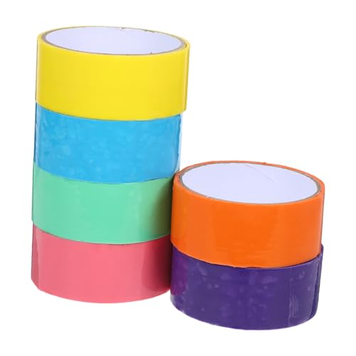 OSALADI 6 Rollen klebriges Ballband farbig klebriges, kugelfarbenes Klebeband Herstellung mit klebrigen Bällen klebrige Kugelbänder Klebeband Abs OSALADI 6 Rollen klebriges Ballband farbig klebriges, kugelfarbenes Klebeband Herstellung mit klebrigen Bällen klebrige Kugelbänder Klebeband Abs von OSALADI