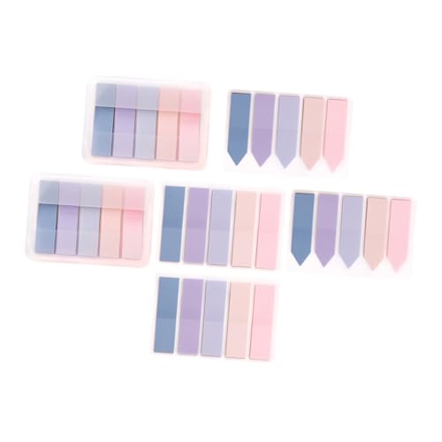 OSALADI 6 Sätze Bunte Index Tabs Selbstklebende Lesezeichen für Büro und Schule Praktische Haftmarker in Verschiedenen Designs für Notizen und Seitenmarkierung von OSALADI