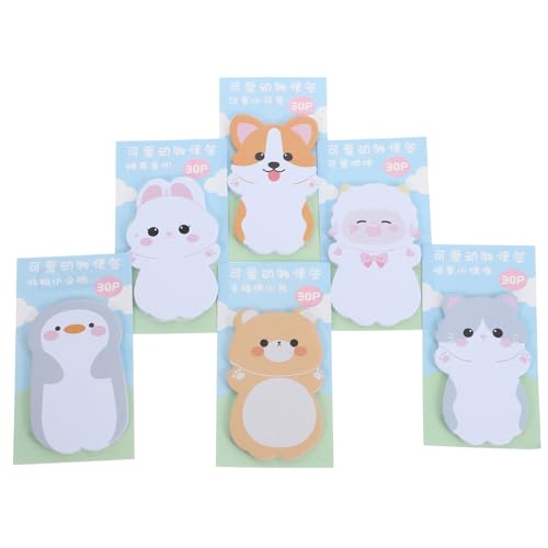 OSALADI 6 Sätze Niedliche Memo Pads mit Selbstklebenden Haftnotizen Kleine Abreißbare Notizzettel Kreative Tierformen für Schule Büro und Zuhause Praktisch und Platzsparend OSALADI 6 Sätze Niedliche Memo Pads mit Selbstklebenden Haftnotizen Kleine Abreißbare Notizzettel Kreative Tierformen für Schule Büro und Zuhause Praktisch und Platzsparend von OSALADI