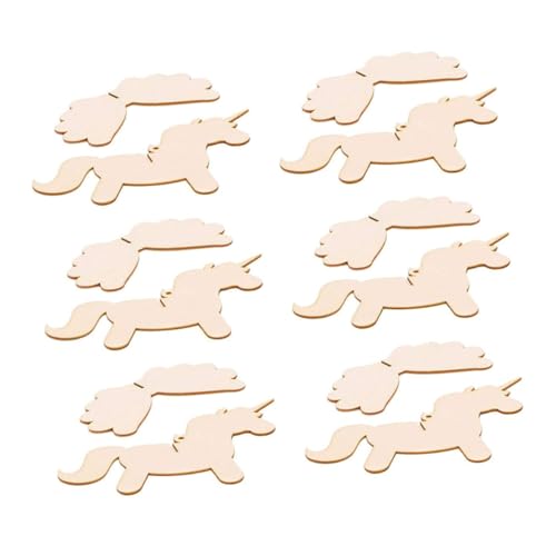 OSALADI 6 Sätze Unvollendete Holz Unicorn Hänger Teiliges Diy Holzscheiben für Kreative Bastelprojekte für Dekoration für Feste und Feiern OSALADI 6 Sätze Unvollendete Holz Unicorn Hänger Teiliges Diy Holzscheiben für Kreative Bastelprojekte für Dekoration für Feste und Feiern von OSALADI