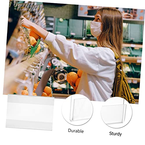 OSALADI 6 Stück Acryl Tischaufsteller Teilig Transparent Klarer Preisschildhalter Stabil Leichter Aufsteller für Supermarkt Geschäft Laden Counter Präsentation OSALADI 6 Stück Acryl Tischaufsteller Teilig Transparent Klarer Preisschildhalter Stabil Leichter Aufsteller für Supermarkt Geschäft Laden Counter Präsentation von OSALADI