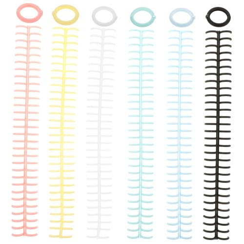 OSALADI 6 Stück Bindungsring Schleife für spiralförmige Bindespule Spiral- Notizbuch mit losen Blättern Organizer-Ordner Planerordner geschäftlicher Ordner Ringbuch Plastik von OSALADI
