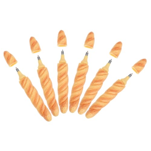 OSALADI 6 Stück Brot-kugelschreiber Realistische Baguette-form Schwarzer Tinte Leichte Schreibstifte Kreative Büro Schulbedarf Geschenkideen für Erwachsene OSALADI 6 Stück Brot-kugelschreiber Realistische Baguette-form Schwarzer Tinte Leichte Schreibstifte Kreative Büro Schulbedarf Geschenkideen für Erwachsene von OSALADI