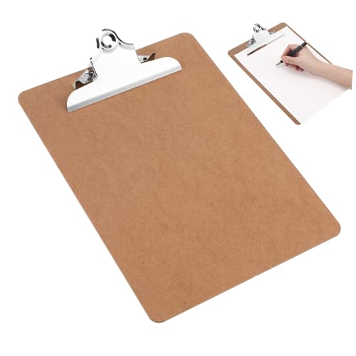 OSALADI 6 Stück Büro-Schreibtafel Veranstalter Briefpapier Dokumente Organisatoren Klemmbrett-Folie falten Büro-Klemmbrett Klemmbretter im Letter-Format MDF (Dichteplatte) von OSALADI
