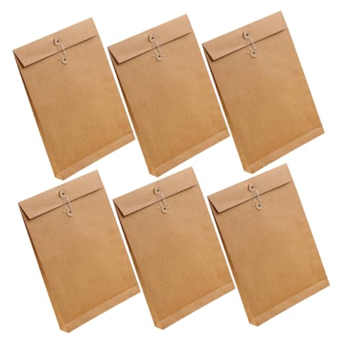 OSALADI 6 Stück Dokumenten-Tragetasche - Dokumententasche - Dokumentenmappe Papier-Organizer-Ordner Bürobedarf Größe briefumschläge Organisator aus Papier Geschäftsakteninhaber Brown OSALADI 6 Stück Dokumenten-Tragetasche - Dokumententasche - Dokumentenmappe Papier-Organizer-Ordner Bürobedarf Größe briefumschläge Organisator aus Papier Geschäftsakteninhaber Brown von OSALADI