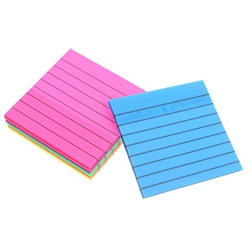 OSALADI 6 Stück Farbig Selbstklebende Abreißbare Pet Memo Pads mit Wasserfest Dekorative Notizzettel für Büro Schule und Studenten Wiederverwendbar und Tragbar von OSALADI