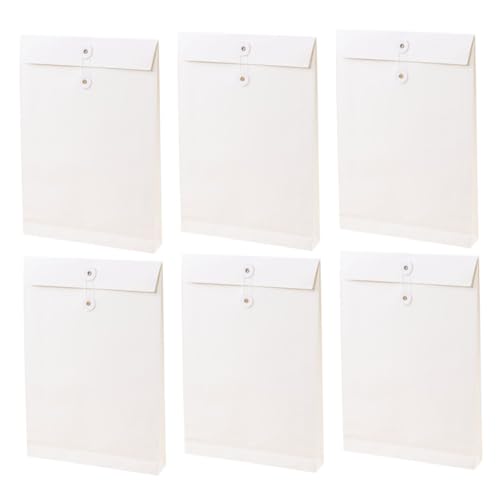 OSALADI 6 Stück Geschäftsakteninhaber Taschen Etikett Schulmappen Klarsichtbeutel für storage boxes aufbwahrungs-box bürobedarf briefumschläge Papiermappe Business-Aufbewahrungskoffer Weiß OSALADI 6 Stück Geschäftsakteninhaber Taschen Etikett Schulmappen Klarsichtbeutel für storage boxes aufbwahrungs-box bürobedarf briefumschläge Papiermappe Business-Aufbewahrungskoffer Weiß von OSALADI