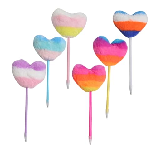 OSALADI 6 Stück Herzförmige Flauschige Kugelschreiber Pom Pom Stifte für Büro Schule und Partys Niedliche Schreibwaren mit Verspieltem Design OSALADI 6 Stück Herzförmige Flauschige Kugelschreiber Pom Pom Stifte für Büro Schule und Partys Niedliche Schreibwaren mit Verspieltem Design von OSALADI