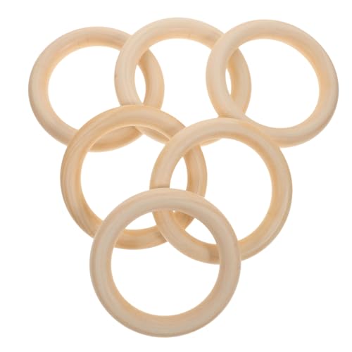 OSALADI 6 Stück Holzringe Dekorative Anhängerringe Ringrohlinge Für Die Schmuckherstellung Basteln Holzkreise Runde Scheiben Ornament Holzkreise Dekore Unbehandelte Holzkreise OSALADI 6 Stück Holzringe Dekorative Anhängerringe Ringrohlinge Für Die Schmuckherstellung Basteln Holzkreise Runde Scheiben Ornament Holzkreise Dekore Unbehandelte Holzkreise von OSALADI