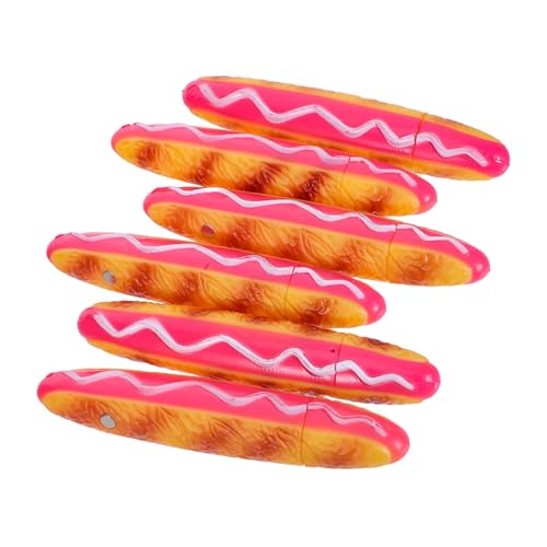 OSALADI 6 Stück Hot Dog Kugelschreiber Simulation Lebensmittel Design Lustige Schreibstifte für Schule und Büro Kreative Kawaii Schreibgeräte für Schüler und Geschenkideen OSALADI 6 Stück Hot Dog Kugelschreiber Simulation Lebensmittel Design Lustige Schreibstifte für Schule und Büro Kreative Kawaii Schreibgeräte für Schüler und Geschenkideen von OSALADI
