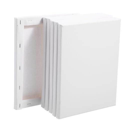 OSALADI 6 Stück Öl - -Rahmenset leer bemalen Canvas -Panel Künstlerleinwände zum Malen schwarze Leinwandplatte Leinwandfarbe Tablette Leinwandrahmen Reißbrett Stoff Weiß von OSALADI