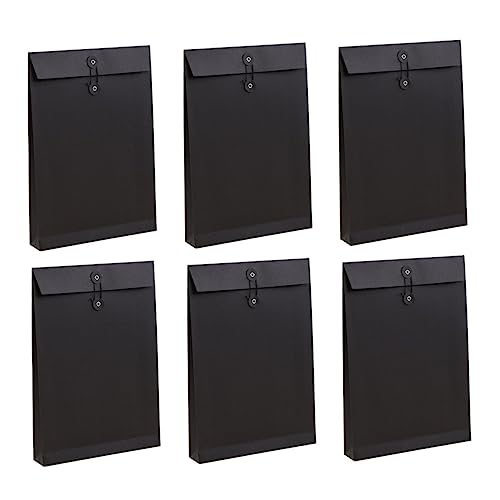 OSALADI 6 Stück Organisator Aus Papier Datei Groß Klein Unterlagen Organisation Bote Fall Büro Gruß X Dokumentieren Abs Leer Erwachsene Tasche Briefumschläge Geschäftsakteninhaber Black OSALADI 6 Stück Organisator Aus Papier Datei Groß Klein Unterlagen Organisation Bote Fall Büro Gruß X Dokumentieren Abs Leer Erwachsene Tasche Briefumschläge Geschäftsakteninhaber Black von OSALADI