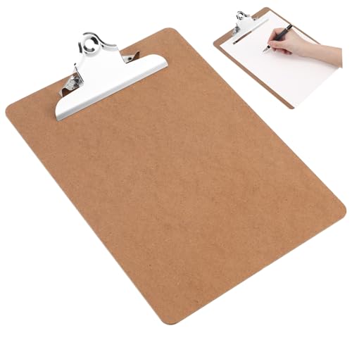 OSALADI 6 Stück Schreibunterstützungstafel Schreibwaren Briefpapier Dokumentdateihalter Papierhalter falten Klemmbretter tragbares Schreib-Klemmbrett MDF (Dichteplatte) von OSALADI