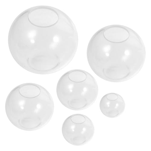 OSALADI 6 Stück Silikonform Kugelform Transparent Flexibel für DIY Kristallkugel Nachtlicht Gießform Handwerk Resin Epoxidharz Schmuck Herstellung von OSALADI