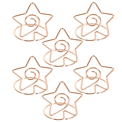 OSALADI 6 Stück Sitzkartennotenordner Grußkartenhalter Tischnummern Mit Halter Tischkartenhalter Schreibtisch Bildhalter Table -numper -hause Halter Für Fotoclips Menü-clip Roségold Metall OSALADI 6 Stück Sitzkartennotenordner Grußkartenhalter Tischnummern Mit Halter Tischkartenhalter Schreibtisch Bildhalter Table -numper -hause Halter Für Fotoclips Menü-clip Roségold Metall von OSALADI