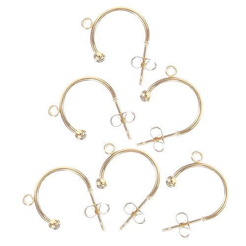 OSALADI 6 Stück Teiliges C Förmige Ohrhaken für Damen Goldfarbene Diy Ohrschmuck Zubehör Ergonomisch Leicht Poliert und Vielseitig für Ohrringe OSALADI 6 Stück Teiliges C Förmige Ohrhaken für Damen Goldfarbene Diy Ohrschmuck Zubehör Ergonomisch Leicht Poliert und Vielseitig für Ohrringe von OSALADI