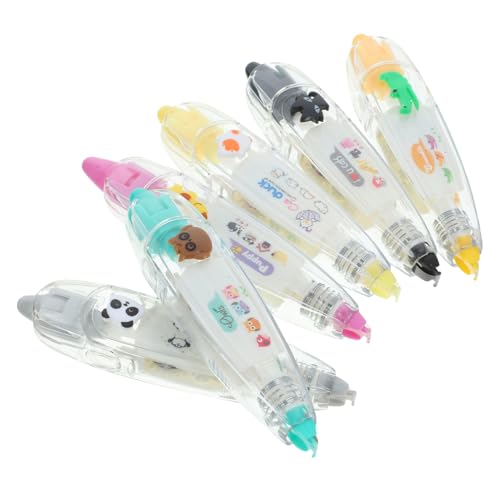 OSALADI 6 Stück Teiliges Dekoratives Klebeband mit Niedlichen Tiermotiven Drückband Korrektur Tape für Diy Scrapbooking Schulbedarf Panda Hund Eule Katze Krokodil Ente pro Rolle OSALADI 6 Stück Teiliges Dekoratives Klebeband mit Niedlichen Tiermotiven Drückband Korrektur Tape für Diy Scrapbooking Schulbedarf Panda Hund Eule Katze Krokodil Ente pro Rolle von OSALADI