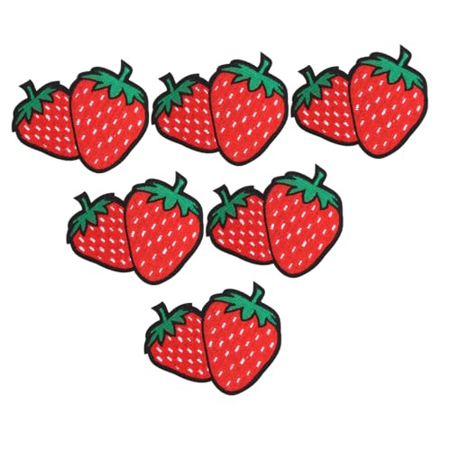 OSALADI 6 Stück Teiliges Erdbeer Bügelbild Bestickte Rote Frucht Applikationen Vielseitige DIY Patches für Kleidung Jacken Jeans Rucksäcke Einfach zu Bügeln oder Nähen OSALADI 6 Stück Teiliges Erdbeer Bügelbild Bestickte Rote Frucht Applikationen Vielseitige DIY Patches für Kleidung Jacken Jeans Rucksäcke Einfach zu Bügeln oder Nähen von OSALADI