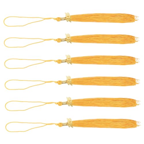 OSALADI 6 Stück Teiliges Graduation Cap Quasten aus Polyester Weiche Komfortable Absolventenhut Dekorationen für Abschlussfeier Einfach Anzubringen Perfektes Zubehör für Schulabschluss und OSALADI 6 Stück Teiliges Graduation Cap Quasten aus Polyester Weiche Komfortable Absolventenhut Dekorationen für Abschlussfeier Einfach Anzubringen Perfektes Zubehör für Schulabschluss und von OSALADI