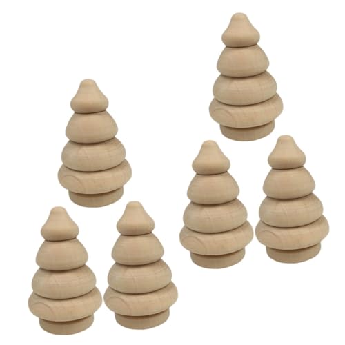 OSALADI 6 Stück Teiliges Holz Weihnachtsbaum Dekoration Blanko Weihnachtsbaum Deko für DIY Bastelprojekte für Festliche Anlässe und Kreative Gestaltung OSALADI 6 Stück Teiliges Holz Weihnachtsbaum Dekoration Blanko Weihnachtsbaum Deko für DIY Bastelprojekte für Festliche Anlässe und Kreative Gestaltung von OSALADI