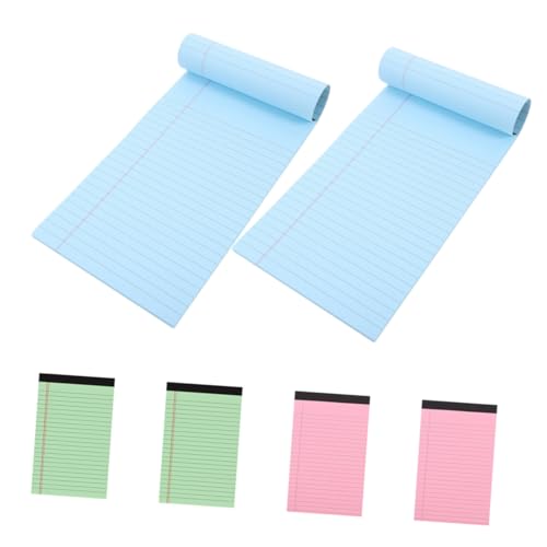 OSALADI 6 Stück Teiliges Liniert Legal Pads Farbig mit Abreißbaren Blättern Schreibblöcke für Notizen Planer und Organisation Geeignet für Büro Schule Studium und Professionellen Einsatz OSALADI 6 Stück Teiliges Liniert Legal Pads Farbig mit Abreißbaren Blättern Schreibblöcke für Notizen Planer und Organisation Geeignet für Büro Schule Studium und Professionellen Einsatz von OSALADI
