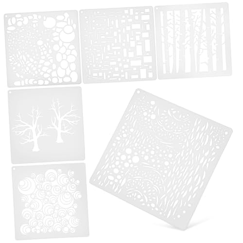 OSALADI 6 Stück Teiliges Malschablonen Wiederverwendbare Zeichenschablonen für Kreative Diy Projekte für Wandgestaltung Möbel und Textilmalerei Verschiedene Muster für Individuellen Stil OSALADI 6 Stück Teiliges Malschablonen Wiederverwendbare Zeichenschablonen für Kreative Diy Projekte für Wandgestaltung Möbel und Textilmalerei Verschiedene Muster für Individuellen Stil von OSALADI