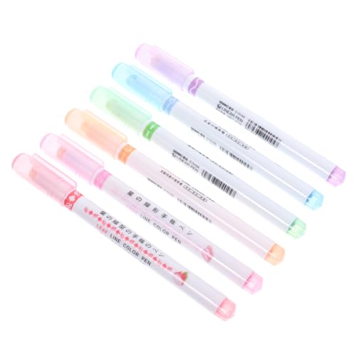 OSALADI 6 Stück Teiliges Marker Set Handgezeichnete Textmarker für Schnelltrocknend für Notizen Planer und Kreative Projekte Leuchtende für Journaling und Diy Dekoration OSALADI 6 Stück Teiliges Marker Set Handgezeichnete Textmarker für Schnelltrocknend für Notizen Planer und Kreative Projekte Leuchtende für Journaling und Diy Dekoration von OSALADI