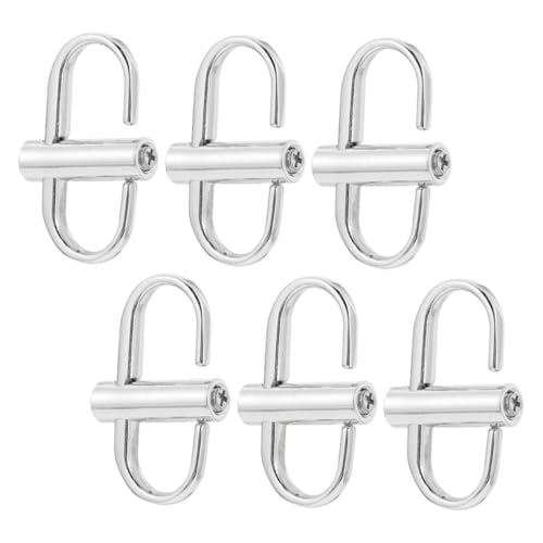 OSALADI 6 Stück Teiliges Metall Kettentaschen Gurtband Schnallen Langlebige Einstellbare Kettenriemen Verkürzer Leichtes Design für Handtaschen DIY Zubehör Kompakt und Praktisch für von OSALADI