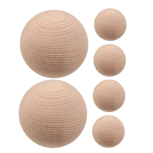 OSALADI 6 Stück Teiliges Naturbelassener Buchenholz Croquet Bälle Ungeschliffen für DIY Basteln und Familienfreundliche Outdoor-spiele Robustes Massivholz Langlebig und Tragbar OSALADI 6 Stück Teiliges Naturbelassener Buchenholz Croquet Bälle Ungeschliffen für DIY Basteln und Familienfreundliche Outdoor-spiele Robustes Massivholz Langlebig und Tragbar von OSALADI