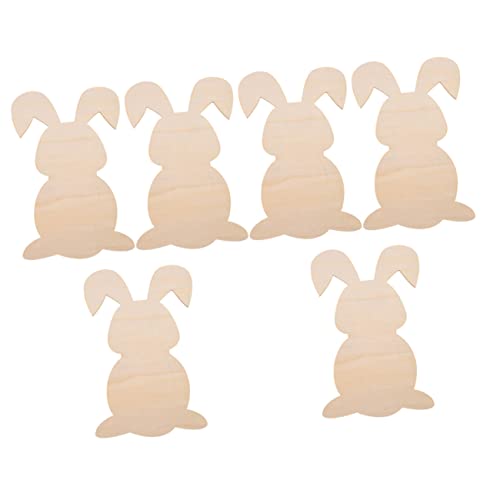 OSALADI 6 Stück Teiliges Osterholz mit Blanken Glatten Kaninchen Holzscheiben zum Bemalen Basteln und Dekorieren Vielseitige DIY Holzstreifen für Frühlings und Osterdeko OSALADI 6 Stück Teiliges Osterholz mit Blanken Glatten Kaninchen Holzscheiben zum Bemalen Basteln und Dekorieren Vielseitige DIY Holzstreifen für Frühlings und Osterdeko von OSALADI